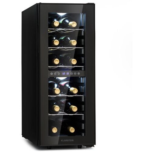 Klarstein shiraz 12 Duo hladnjak za vino 2 zone 42L/12 boca 5-12 / 12-18 °C Touch Cijene