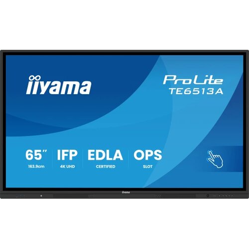 Iiyama interaktivni ekran 65" TE6513A-B3AG ips 3840x2160/Android 14/8ms/HDMI/DP Cene