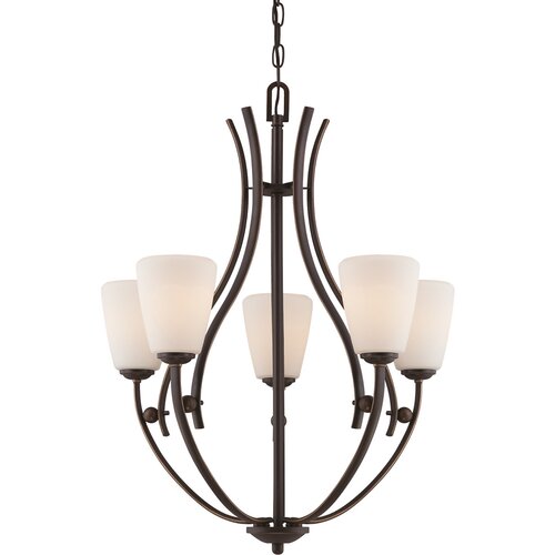 Elstead Lighting Elstead Chantilly Večkraki lestenec s 5 lučmi, palladijsko bronasta povr&amp;scaron;ina, E27, (22099779) Slike