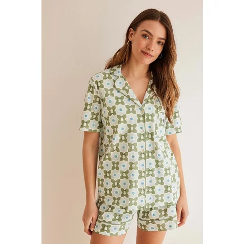 women'secret Pamučna pidžama Miffy boja: zelena, pamučna, 3137646