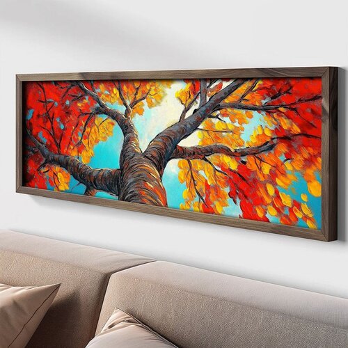WALLXPERT LAC010-120 Multicolor Decorative Framed MDF Painting Cene