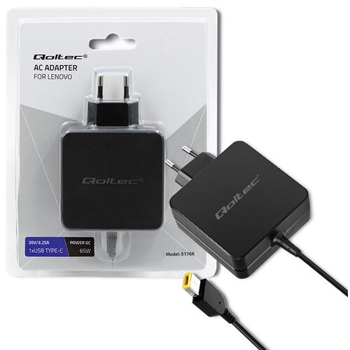 Qoltec 51766 Power adapter for Lenovo 65W | 20V |3.25A | Slim tip+pin Cijene