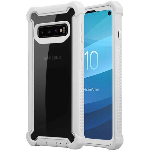 Cadorabo Ohi&scaron;je, združljiv s Samsungom v brezi sivi barvi-za&scaron;čitni pokrov 2-in-1 s silikonskim robom TPU in akrilnim steklom, (20566260) Cene