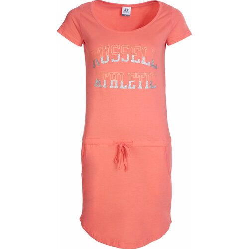 Russell Athletic ženska haljina RA S/S DRESS WITH COULISSE pink A11051 Slike