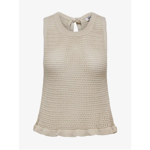 JDY Beige Women's Knitted Top Tikka - Women