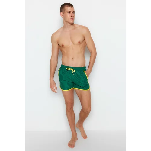 Trendyol Swim Shorts - Green - Plain