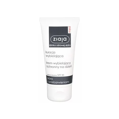 Ziaja Med whitening protective day cream SPF20 osvetlitvena krema za obraz z uv zaščito 50 ml za ženske
