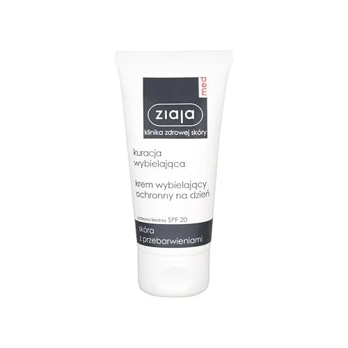 Ziaja Med whitening protective day cream SPF20 osvetlitvena krema za obraz z uv zaščito 50 ml za ženske