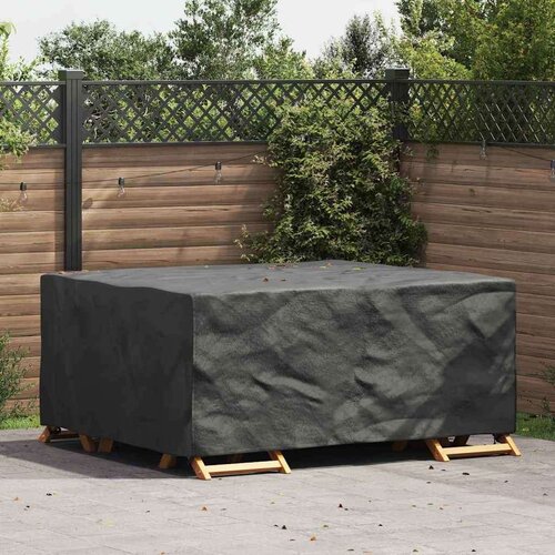 VidaXL Navlaka za vanjski namje&amp;scaron;taj Crna 200 x 165 x 80 cm 210D Slike