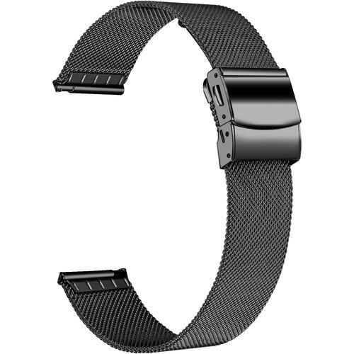 INF 22 mm pa&scaron;ček za uro iz nerjavečega jekla za Samsung/Huawei Black, (21236055) Cene
