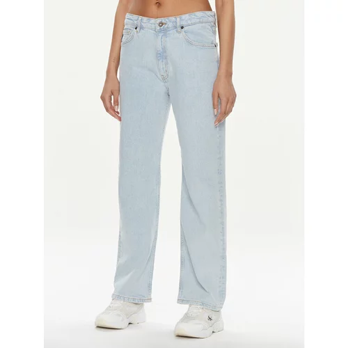 Hugo Jeans hlače Elyah 50520605 Modra Straight Fit