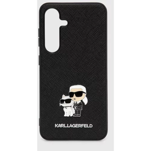Karl Lagerfeld Etui za telefon Galaxy S24 črna barva, KLHCS24SPSAKCMPK