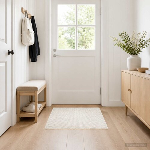  Tepih Krem 100 x 100 cm 100% poliester 3 mm Mogu se prati Cene