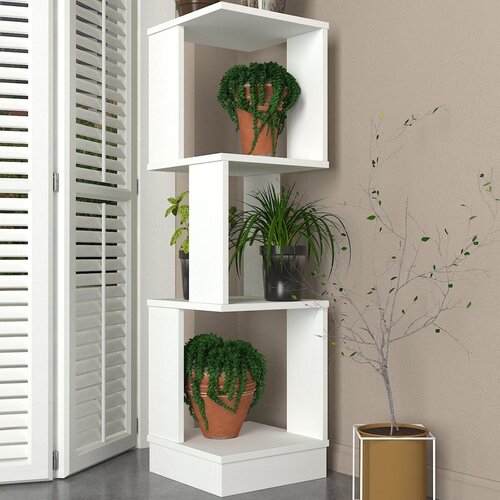 Hanah home levander white bookshelf Slike