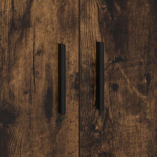  Ormar za pohranu dimljenog hrasta 127x41x40 cm Konstruirano drvo Slike