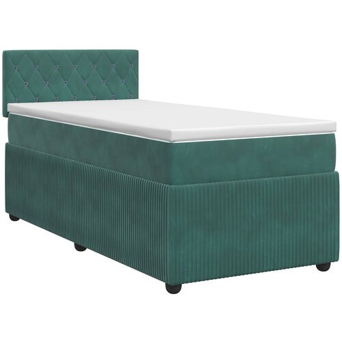  Boxspring krevet s madracem Tamnozelena 90 x 200 cm Bar&amp;scaron;un Slike