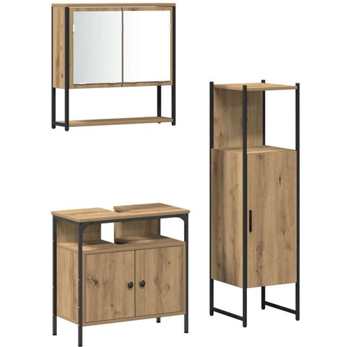  Set 3 komada kupaonskog namještaja od hrastovine Cijene