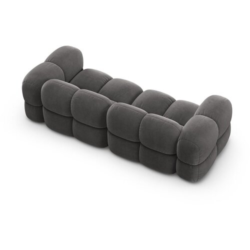 Cosmopolitan Design Siva žametna sedežna garnitura 250 cm Loretto &amp;ndash; Slike