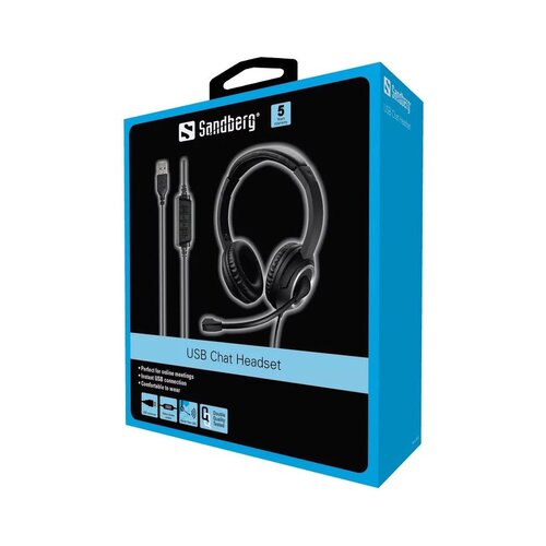 Sandberg slu&amp;scaron;alice sa mirkofonom usb chat headset 126-16 Slike