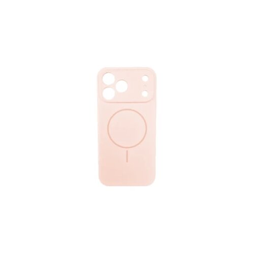  Silikonska futrola Magsafe LUX Iphone 17 PRO MAX PUDER ROZE Slike