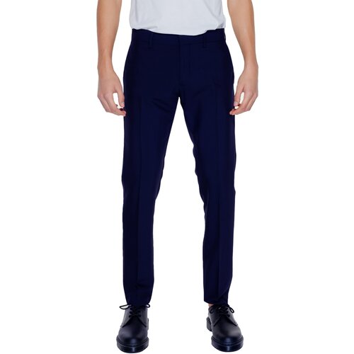 Antony Morato Elegantne hlače MMTS00027-FA600255 Modra Slike