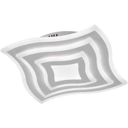 Fischer & Honsel Bijela metalna LED stropna svjetiljka s daljinskim upravljačem/s mogućnosti zatamnjivanja 43x43 cm Gorden – Cijene