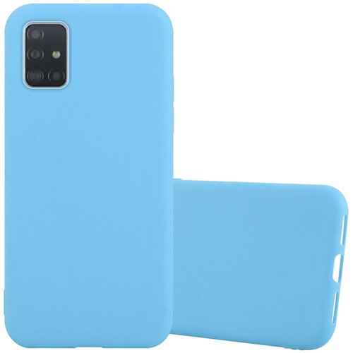 Cadorabo Ohi&scaron;je, združljiv s Samsungom v Candy Blue - Za&scaron;čitni pokrov iz fleksibilnega silikona TPU, (20576576) Cene