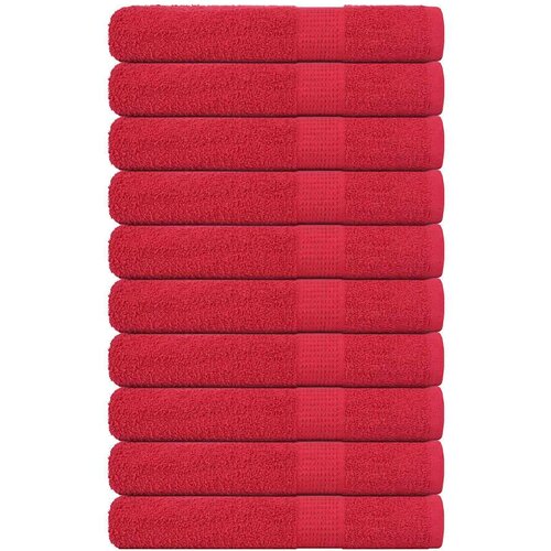  Brisače za savno 10 kos rdeča 80x200 cm 360 g/m² 100% bombaž, (21822915) Cene
