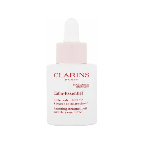 Clarins calm-essentiel restoring treatment oil serum za obraz za vse tipe kože 30 ml za ženske