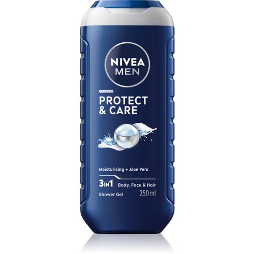 Nivea protect &amp;amp;amp; care gel za tu&amp;scaron;iranje za mu&amp;scaron;karce 250 ml Slike