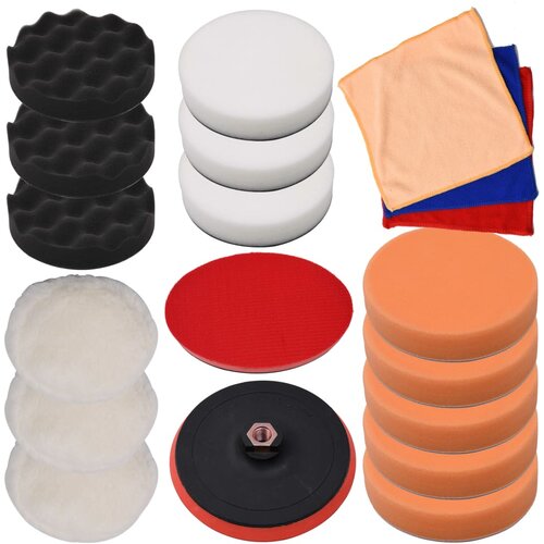  18-dijelni set jastučića za poliranje 150 mm Cene