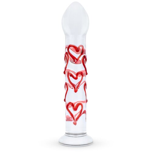 Gildo - Glass Dildo With Hearts No.30 Cijene