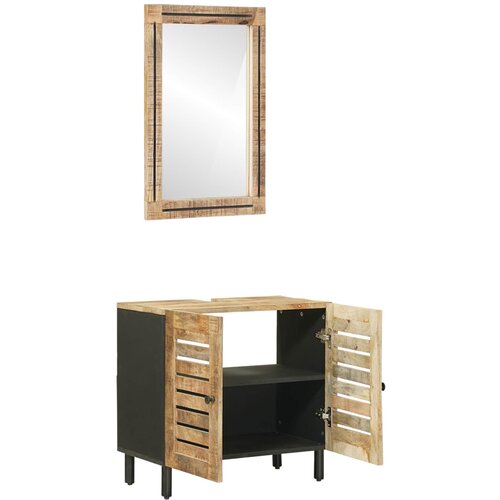  Set ormarića za kupaonicu 2 kom. Prirodna 62 x 33 x 58 cm Slike