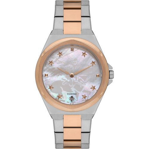 Beverly Hills Polo Club Ženski ručni sat, Kvarcni mehanizam, 37mm, Srebrno kućište, Roze-zlatne boje, BP3570X.520 Cene