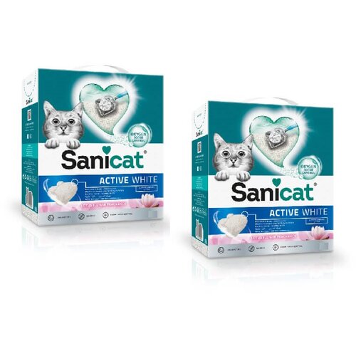 Sanicat posip Active White z vonjem lotusa 2 x 10 l Cene