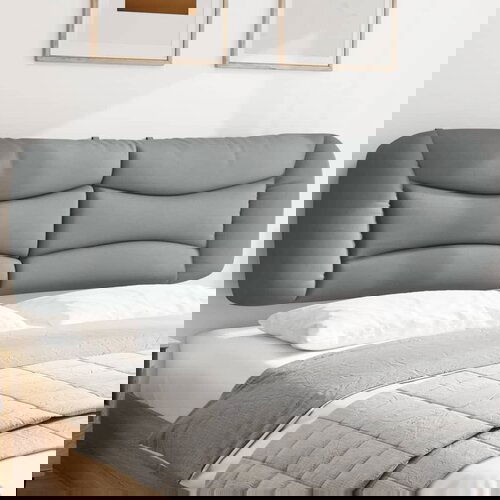 VidaXL Vzglavna stranica svetlo siva 180 cm blago Slike