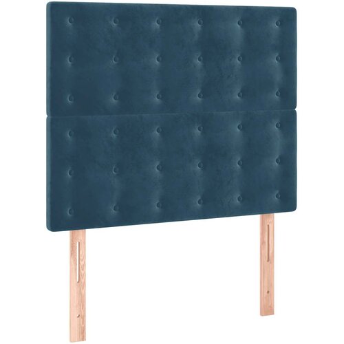 Box spring krevet s madracem tamnoplavi 90x200 cm bar&amp;scaron;unasti Slike