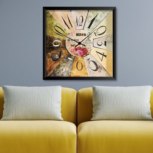 Wallity Dekorativni zidni sat STMDF9460, 45x45 cm Cene