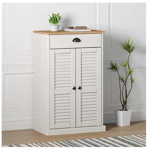 vidaXL Ormarić za cipele VIGO bijeli 60x35x96 cm od masivne borovine Cijene