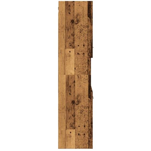 VidaXL Kupaonski viseći ormarić staro drvo 30x30x130 cm Slike