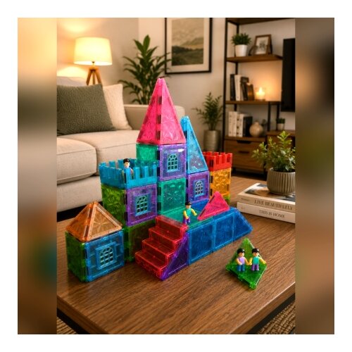  Magnetne Kocke Magnetni konstruktor Frozen 96 delova Magnetne kocke ( SW12764 ) Slike