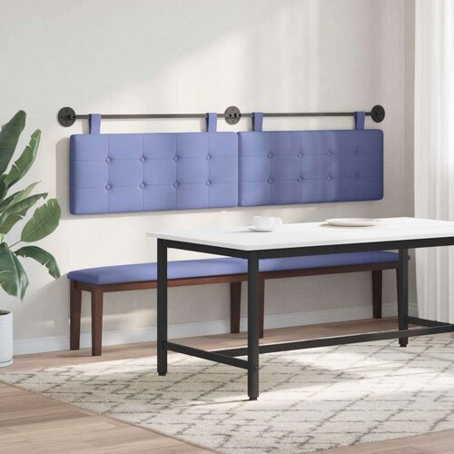  Držeće uzglavlje Zidne Traper plava 210 x 55 x 5 cm tkanina - Trapere plave boje 200 cm bez LED Slike