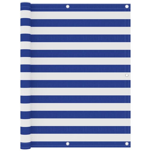 vidaXL balkonski zastor bijelo-plavi 120 x 300 cm od tkanine Oxford Cijene