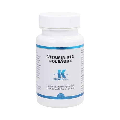 KLEAN LABS Vitamin B12 Folsäure