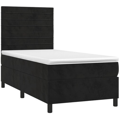 Box spring krevet s madracem crni 90x200 cm bar&amp;scaron;unasti Slike