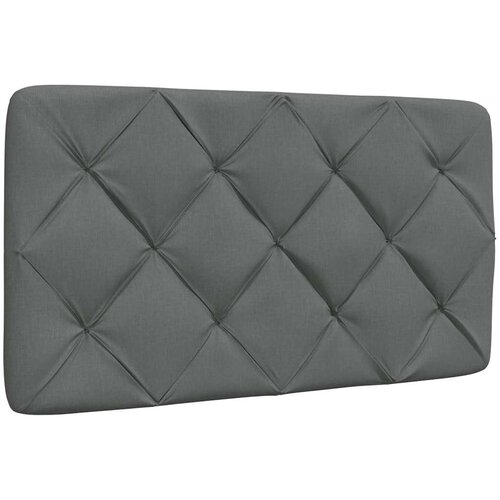 VidaXL Vzglavna stranica temno siva 90 cm blago Slike