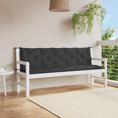  Jastuk za vrtnu klupu crni 180 x (50+50) x 7 cm tkanina Oxford Cijene