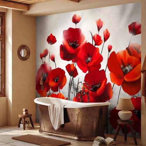  Foto tapeta - Poppies in the Moonlight 400x280 Cene