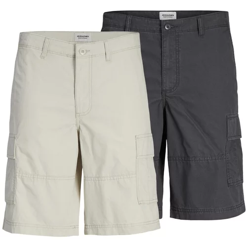 Jack & Jones Cargo hlače 'COLE' antracit siva / svijetlosiva