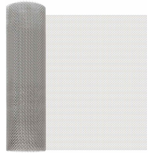 Mrežna tkanina 40 x 1000 cm 6 Mesh Nehrđajući čelik 201 Srebrna Cene